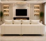 Lilly high quality 4 seater sofa -  Lilly sofa cream colour sofa - Luxury Lilly 4 Seater Sofa - Image 5