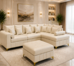 Lilly high quality 4 seater sofa -  Lilly sofa cream colour sofa - Luxury Lilly 4 Seater Sofa - Image 3