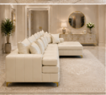 Lilly high quality 4 seater sofa -  Lilly sofa cream colour sofa - Luxury Lilly 4 Seater Sofa - Image 4
