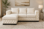 Luxury Living Chesterfield Corner Sofa - Modern Chesterfield Corner Sofa - Chesterfield 4-Seater - Image 5