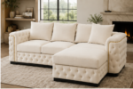 Luxury Living Chesterfield Corner Sofa - Modern Chesterfield Corner Sofa - Chesterfield 4-Seater - Image 3