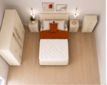 Contemporary King Size Bedroom Bundle – Storage Bed Frame – 6 Door Wardrobe – Chest of 5 Drawers – 2 Side Cabinets - Image 4