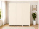 Modern Family 5 Door Wardrobe Organizer - Large Capacity 5 Door Wardrobe with Mirror - Image 4