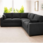 Dark Grey Sofa - Dylan 5-Seater L-Shaped Corner Sofa