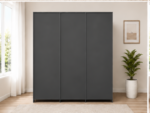 Large Capacity 5 Door Wardrobe with Mirror - Premium Storage 5 Door Wardrobe - Image 4