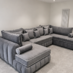 Lilly Fabric U Shape Sofa – Deep Seat Comfort
