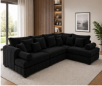 Lilly Luxury L-Shape Corner Sofa with Plush Cushions – Modern Modular Sectional Couch - Image 2