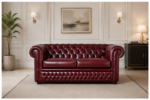 Luxury Chesterfield 2-Seater Sofa - Premium Chesterfield 2-Seater Leather Sofa