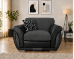 Shannon One Seater Dark Grey Sofa - Elegant Shannon Accent Sofa