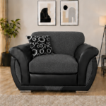 Shannon One Seater Dark Grey Sofa - Elegant Shannon Accent Sofa