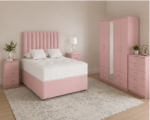 Large Capacity Bedroom Suite - Chest of Drawers , Wardrobe and Bed Side Tables - Image 2