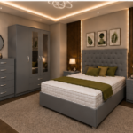 Complete Bedroom Set with 3 Door Wardrobe, Chest of Drawers & 2 Side Tables