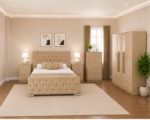 Modern Bedroom Masterpiece -  Crafted with Premium Materials -Elegant Design with Smart Storage - Image 5