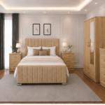 Luxury Upholstered Bed Set with Matching Storage Furniture