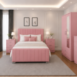 Modern Master Bedroom Furniture Set – Grey Finish