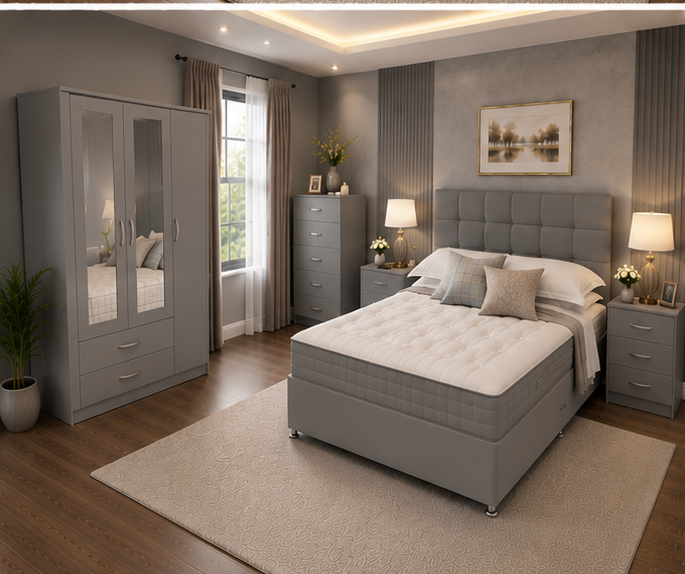 gray_angle_3 Spacious Luxury Suite & 3-Door Wardrobe-Deluxe Double Room - Image 1