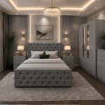 Premium Bedroom Furniture Set with Bed, Wardrobe, Chest & Nightstands