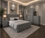 Premium Bedroom Furniture Set with Bed, Wardrobe, Chest & Nightstands - Image 3