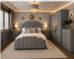 Premium Bedroom Set with 4 Door Wardrobe, Side Tables & Chest of Drawers