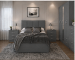 Family Charcoal Bedroom Set | Bed, Chest & Bedside Tables - Image 5