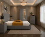 Luxury Double Bed with 2 Door Wardrobe & Chest of Drawers - Image 4