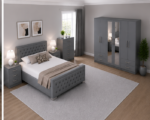 Contemporary Bedroom Set Smart Storage & Style - Grand Luxury Collection Made for Modern Homes