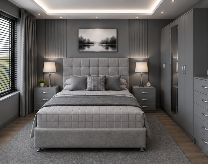 grey_front_view Contemporary Comfort Bedroom - New Bedroom - Image 1