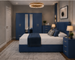 Premium Bedroom Furniture Package - King Size Bed - Six Door Wardrobe - Five Drawer Chest - Bedside Table Pair - Image 2