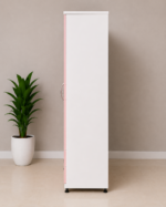 Luxury pink & white 4 Door Wardrobe with 4 Drawers & 2 Mirrors - 4 Door Wardrobe with 2 Mirrors & 4 Bottom Drawers - Image 4