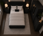 Contemporary Luxury Bedroom Set with Coordinated Wardrobe and Bedside Tables - Image 5