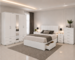 Space-Saving Bedroom Collection with Large Wardrobe, Bed and Storage Solutions - Image 2