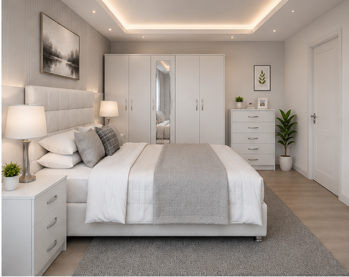 left_white The Serenity Bedroom Collection - Vintage Bloom Bedroom - Image 1