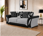 Shannon Light Grey 3 Seater Sofa - Contemporary Living Room Furniture - Image 3