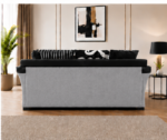 Shannon Light Grey 3 Seater Sofa - Contemporary Living Room Furniture - Image 4