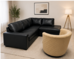 Dylan 4 Seater Leather Sofa - Image 2