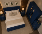 Luxury 6 Door Wardrobe Bedroom Set with Chest of Drawers & Bedside Tables - Image 2