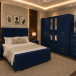 Luxury 6 Door Wardrobe Bedroom Set with Chest of Drawers & Bedside Tables