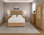 Complete Oak Bedroom Essentials Set - Wardrobe, Chest of Drawers & Side Tables - Image 4