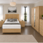 Coordinated Bedroom Suite with Wardrobe, Drawers and Bed
