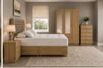 Elegant Double Bed Suite with 3 Door Wardrobe, Bedside Tables and Storage Chest - Image 3