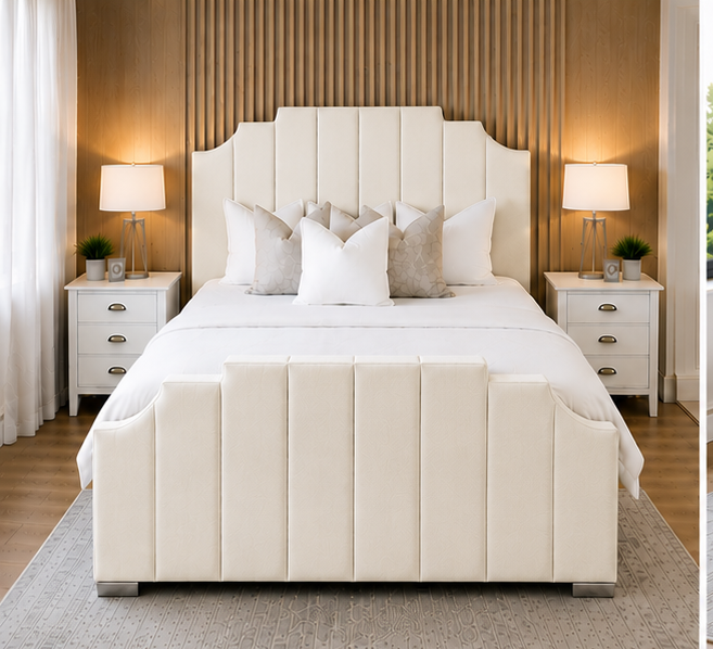 offwhite_bed_part_1 Arizona King Size Bed – Spacious Comfort & Style - Image 1