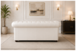 Compact Chesterfield 2-Seater Sofa - 2-Seater Sofa off white colors - Image 5