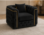 Modern Chesterfield Single Seater Sofa - Luxury Chesterfield Accent Chair - Image 4