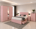 Premium Storage Bedroom Package with 5 Door Wardrobe and Matching Furniture - Image 2