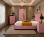 Elegant Bedroom Suite – Bed, Wardrobe & Drawers - Image 2