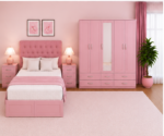 Full Bedroom Suite with Bed, Nightstands and Spacious Wardrobe - Image 4
