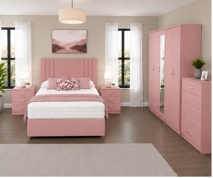 pink_room_view_1 Smart Storage Bedroom Set with Contemporary Design - Image 1