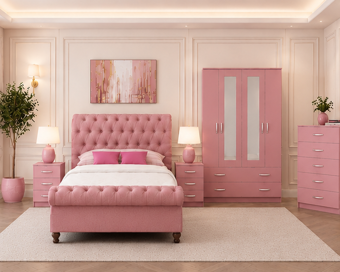 pink_top_left Premium Bedroom Furniture Package for Contemporary Homes - Image 1