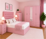 Full Bedroom Suite with Bed, Nightstands and Spacious Wardrobe - Image 3