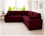 5-Seater L-Shaped Corner Sofa – Red Colour Modern 5-Seater Corner Sofa